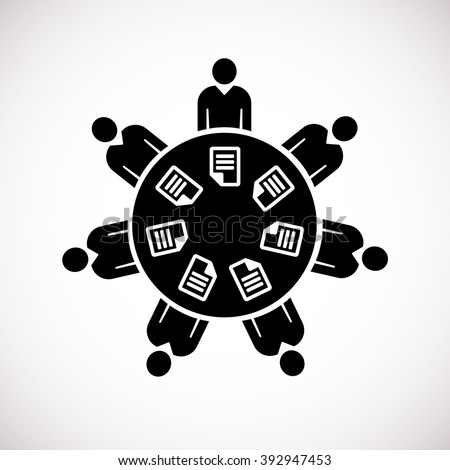 Meeting Icon Stock Vector (Royalty Free) 392947453 - Shutterstock