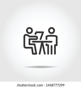 meeting icon business vector illustration
