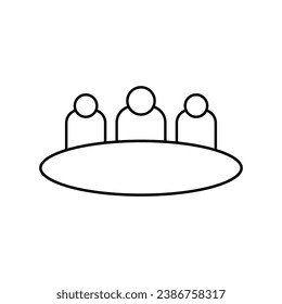 Meeting Icon. Conference Symbol  - Vector.
