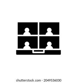 meeting icon, conversation icon vector illustration