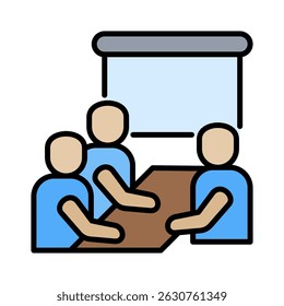 Elemento de icono de reunión para diseño