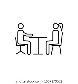 meeting icon, illustration design template