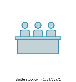 Meeting icon illustration design template 