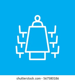 Meeting Icon Illustration Isolated Vector Sign Symbol