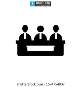 meeting icon or logo isolated sign symbol vector illustration - high quality black style vector icons
