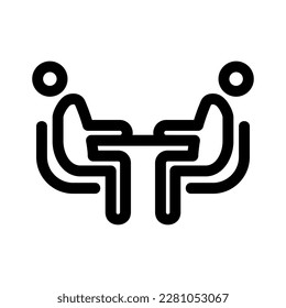 meeting icon or logo isolated sign symbol vector illustration - high quality black style vector icons
