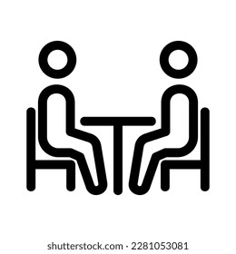 meeting icon or logo isolated sign symbol vector illustration - high quality black style vector icons
