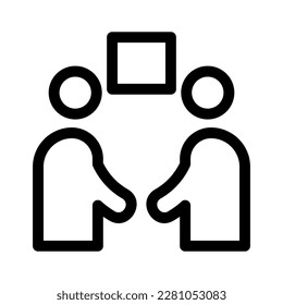 meeting icon or logo isolated sign symbol vector illustration - high quality black style vector icons

