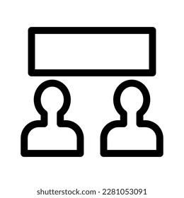 meeting icon or logo isolated sign symbol vector illustration - high quality black style vector icons
