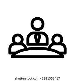 meeting icon or logo isolated sign symbol vector illustration - high quality black style vector icons
