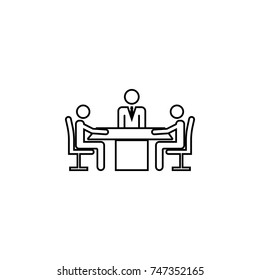 Meeting Icon on white background
