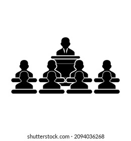 meeting icon set, online meeting icon set vector sign symbol
