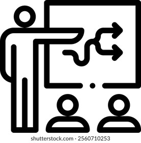 meeting icon. Thin Linear Style Design Isolated On White Background
