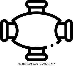 meeting icon. Thin Linear Style Design Isolated On White Background