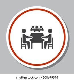 Meeting Icon Vector Stock Vector (Royalty Free) 430367767 | Shutterstock