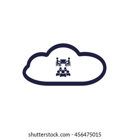 Meeting Icon, vector, icon flat