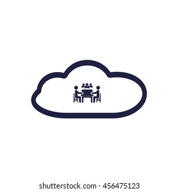 Meeting Icon, vector, icon flat