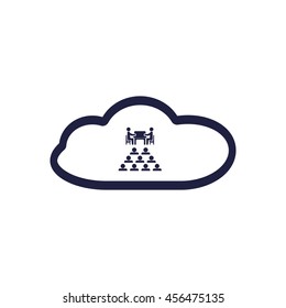 Meeting Icon, vector, icon flat