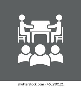 Meeting Icon, vector, icon flat