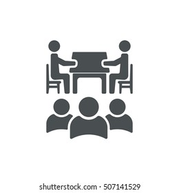 Meeting Icon Vector flat design style