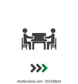 Meeting Icon Vector flat design style