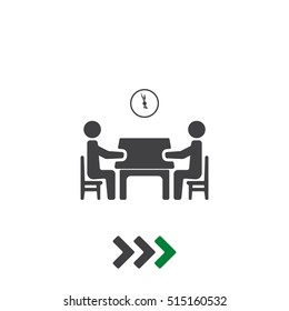 Meeting Icon Vector flat design style