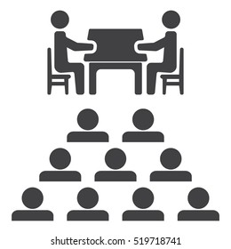 Meeting Icon Vector flat design style