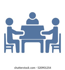 Meeting Icon Vector flat design style