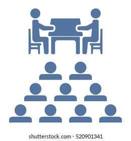 Meeting Icon Vector flat design style