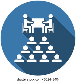 Meeting Icon Vector flat design style