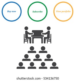 Meeting Icon Vector flat design style