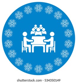 Meeting Icon Vector flat design style