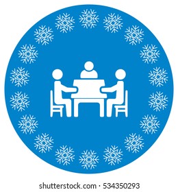Meeting Icon Vector flat design style