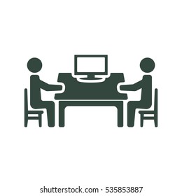 Meeting Icon Vector flat design style