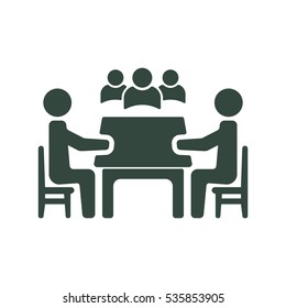 Meeting Icon Vector flat design style