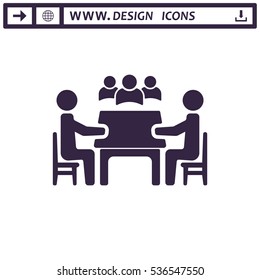 Meeting Icon Vector flat design style