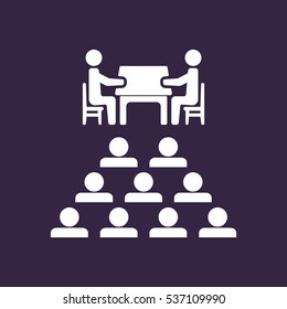 Meeting Icon Vector flat design style