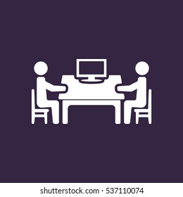 Meeting Icon Vector flat design style