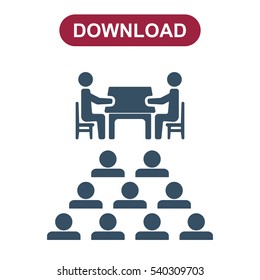 Meeting Icon Vector flat design style