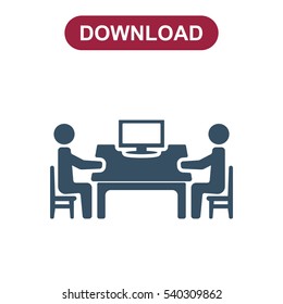 Meeting Icon Vector flat design style