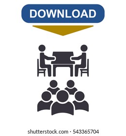 Meeting Icon Vector flat design style