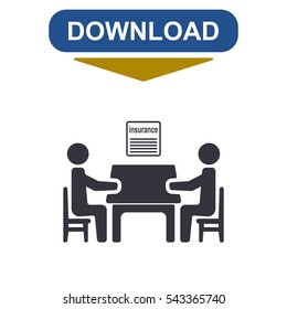Meeting Icon Vector flat design style
