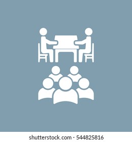 Meeting Icon Vector flat design style