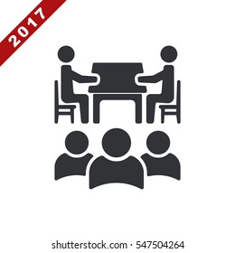 Meeting Icon Vector flat design style