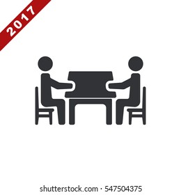Meeting Icon Vector flat design style