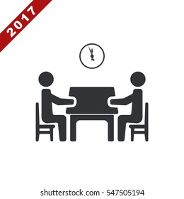 Meeting Icon Vector flat design style