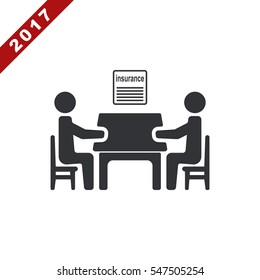 Meeting Icon Vector flat design style