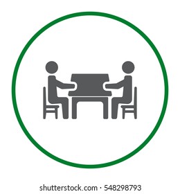 Meeting Icon Vector flat design style