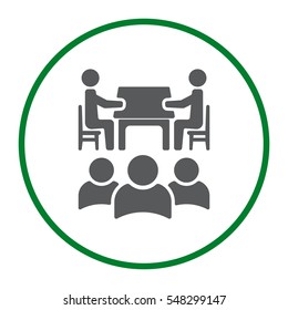 Meeting Icon Vector flat design style