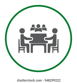 Meeting Icon Vector flat design style